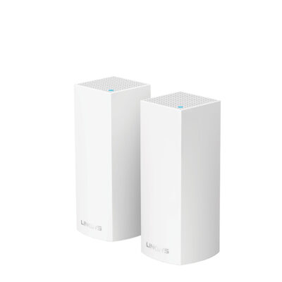 Router<br>Sistema Velop Wi-Fi Intelligent Mesh tribanda de Linksys (AC4400, paquete de 2)
